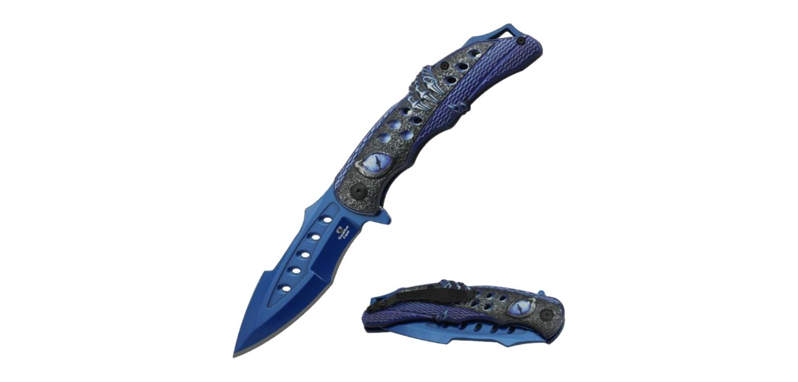 Snake Eye Tactical Snake Eye - Tactical Style Spring Assist Knife - SE-0113BL
